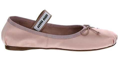 Miu Miu Satin ballerinas .